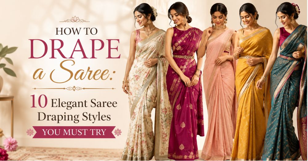 How to Drape a Saree: 10 Elegant Saree Draping Styles Every Woman Should Try