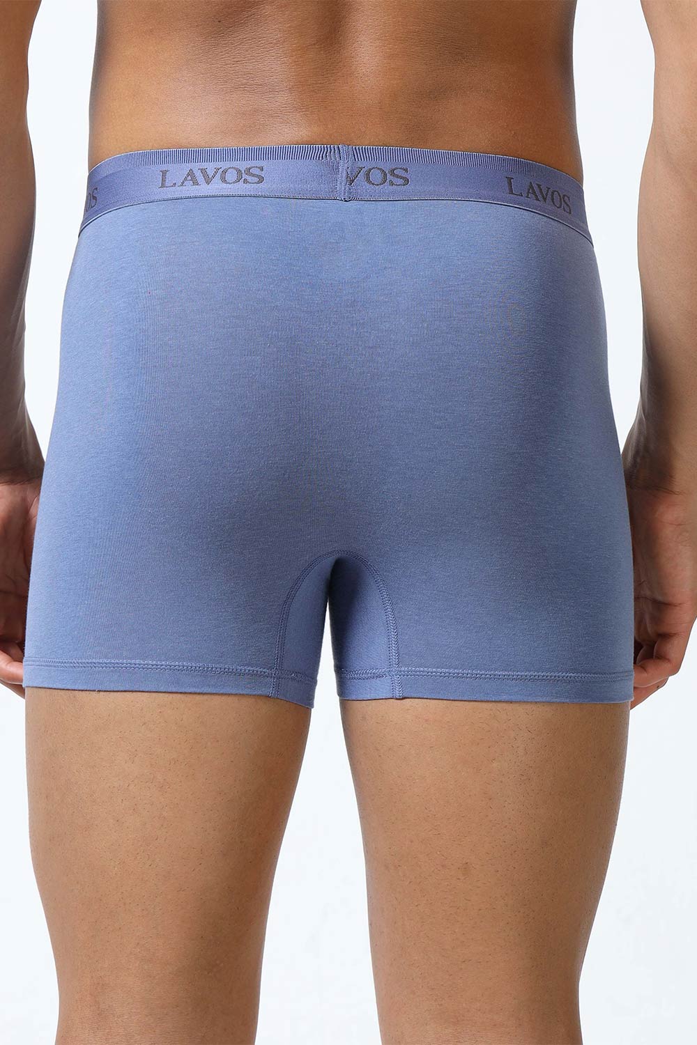 Lavos Men's Bamboo Cotton Trunks Briefs | Mid Rise 4-Way Stretch Underwear | Ultra-Soft Organic Cotton Boxer Briefs with Antibacterial Comfort - LM2006