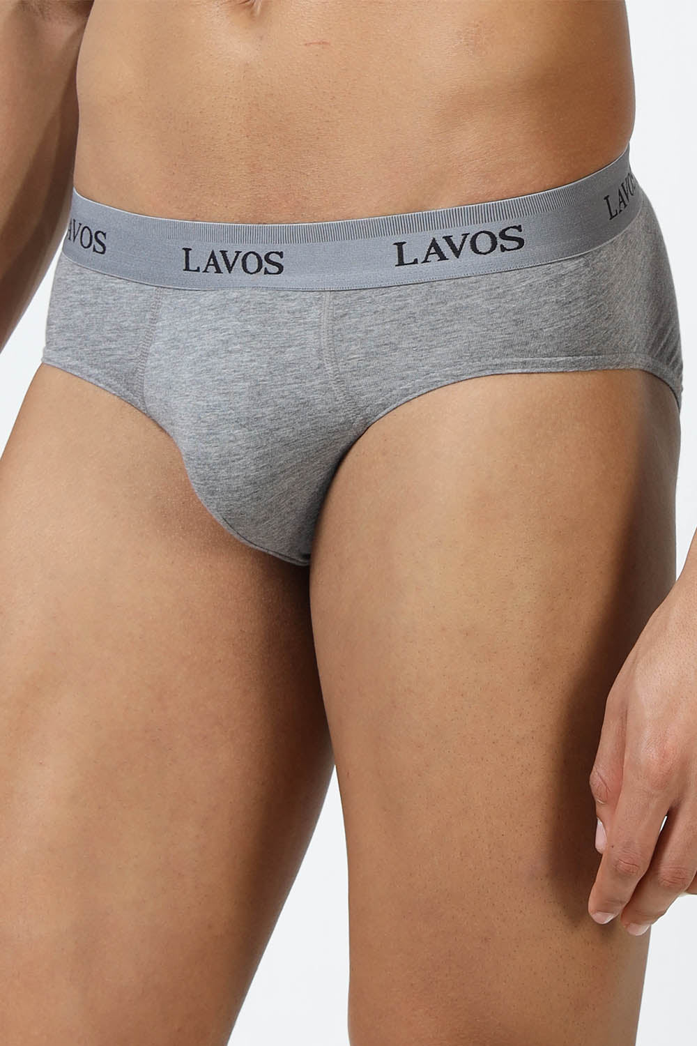 Lavos Men's Bamboo Cotton Airflow Brief | Mid Rise 4-Way Stretch Underwear | Ultra-Soft Antibacterial Organic Cotton Innerwear - LM2009