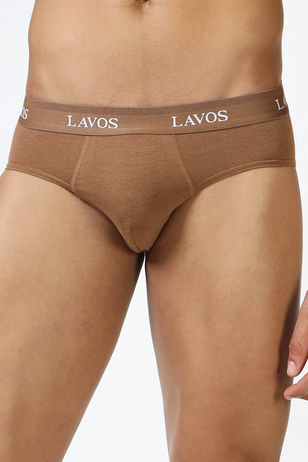 Lavos Men's Bamboo Cotton Airflow Brief | Mid Rise 4-Way Stretch Underwear | Ultra-Soft Antibacterial Organic Cotton Innerwear - LM2009
