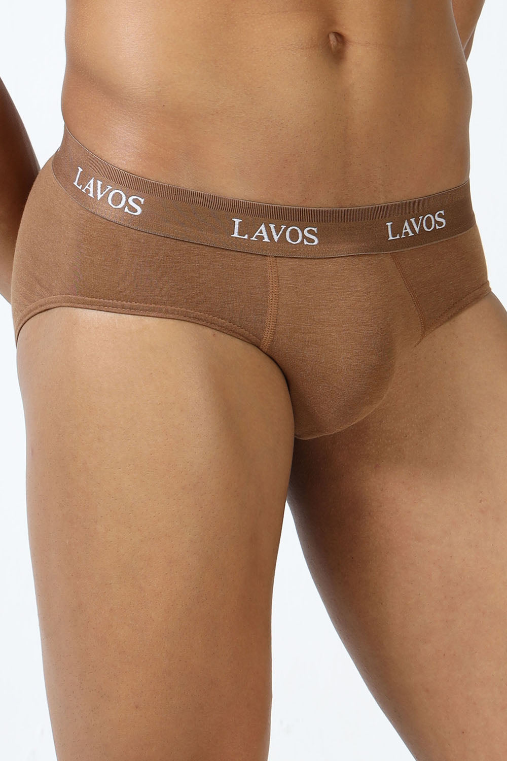 Lavos Men's Bamboo Cotton Airflow Brief | Mid Rise 4-Way Stretch Underwear | Ultra-Soft Antibacterial Organic Cotton Innerwear - LM2009