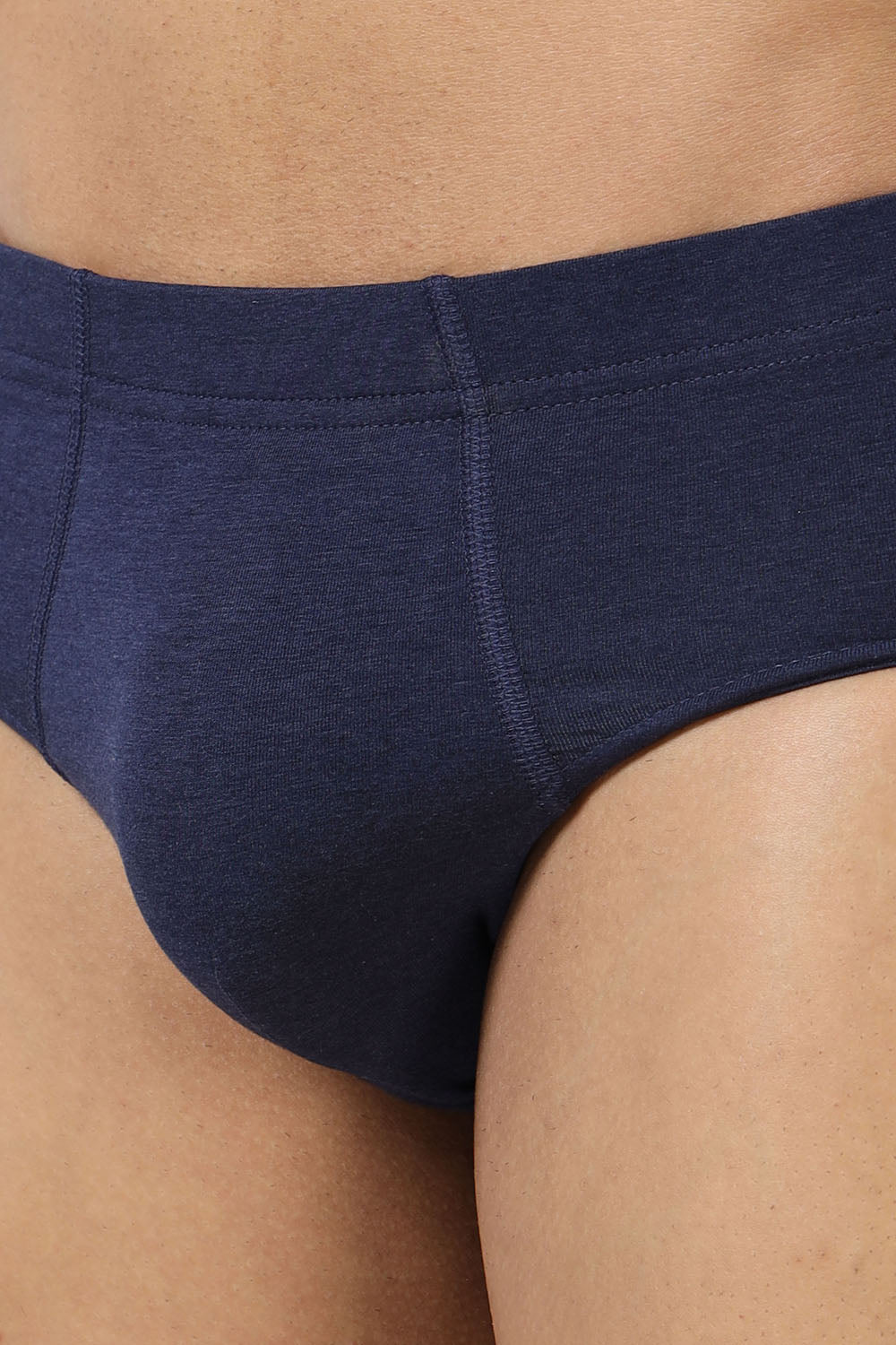 Lavos Men's Bamboo Cotton Brief | Mid Rise Solid Innerwear | 4-Way Stretch Organic Cotton Underwear with Natural Support - LM2011