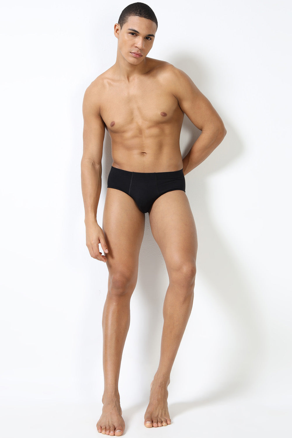 Lavos Men's Bamboo Cotton Airflow Brief | Mid Rise 4-Way Stretch Organic Cotton Underwear | Breathable Antibacterial Innerwear - LM2011