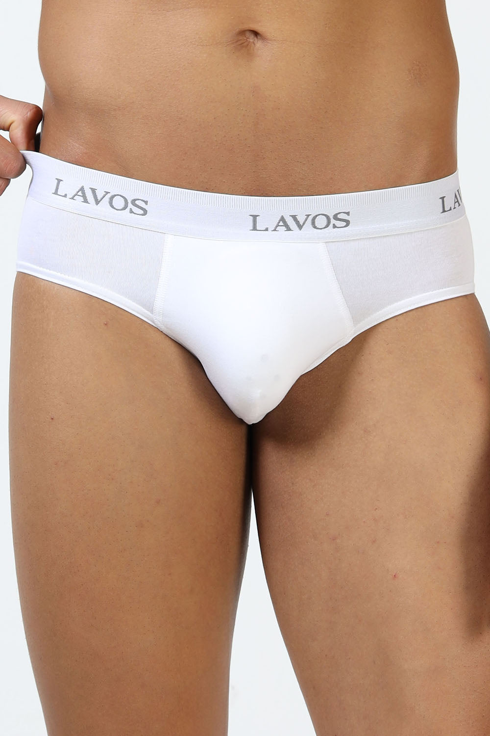 Lavos Men's Bamboo Cotton Airflow Brief | Mid Rise 4-Way Stretch Underwear | Ultra-Soft Antibacterial Organic Cotton Innerwear - LM2009