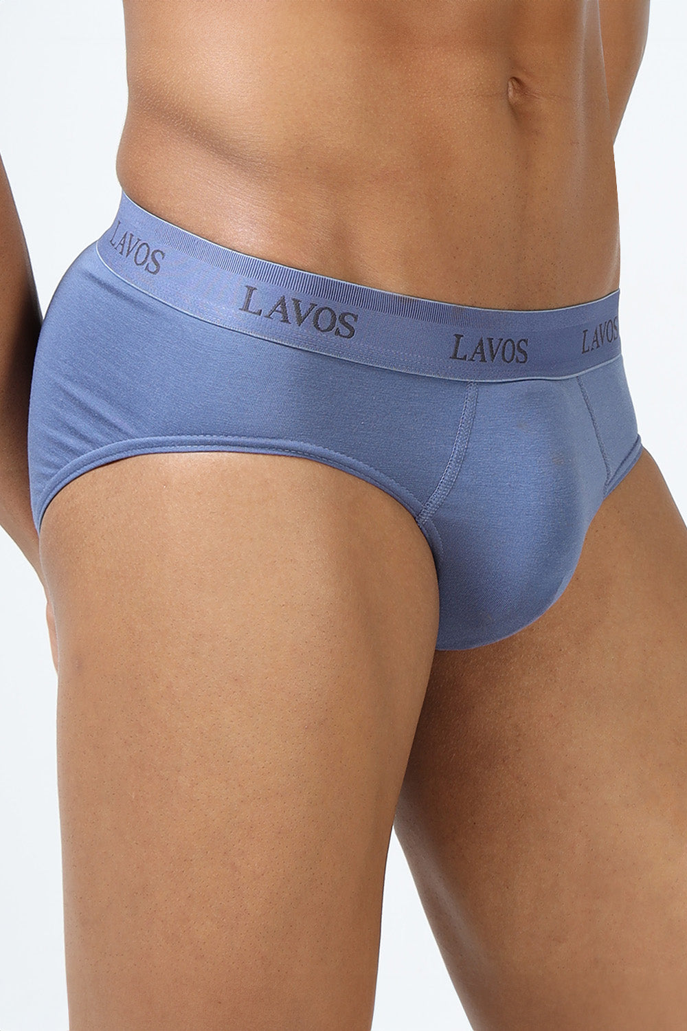 Lavos Men's Bamboo Cotton Airflow Brief | Mid Rise 4-Way Stretch Underwear | Ultra-Soft Antibacterial Organic Cotton Innerwear - LM2009