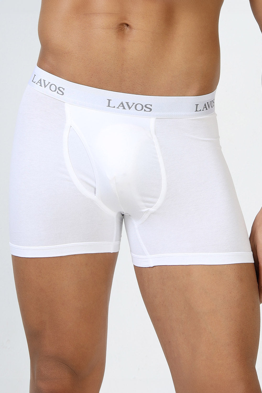 Lavos Men's Bamboo Cotton Trunks Briefs | Mid Rise 4-Way Stretch Underwear | Ultra-Soft Organic Cotton Boxer Briefs with Antibacterial Comfort - LM2006