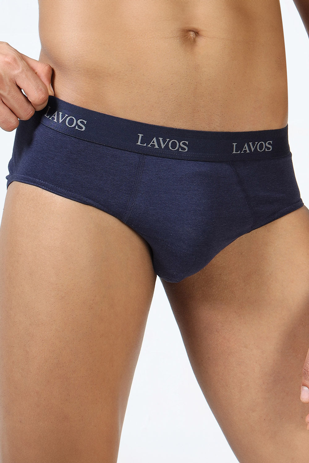 Lavos Men's Bamboo Cotton Airflow Brief | Mid Rise 4-Way Stretch Underwear | Ultra-Soft Antibacterial Organic Cotton Innerwear - LM2009