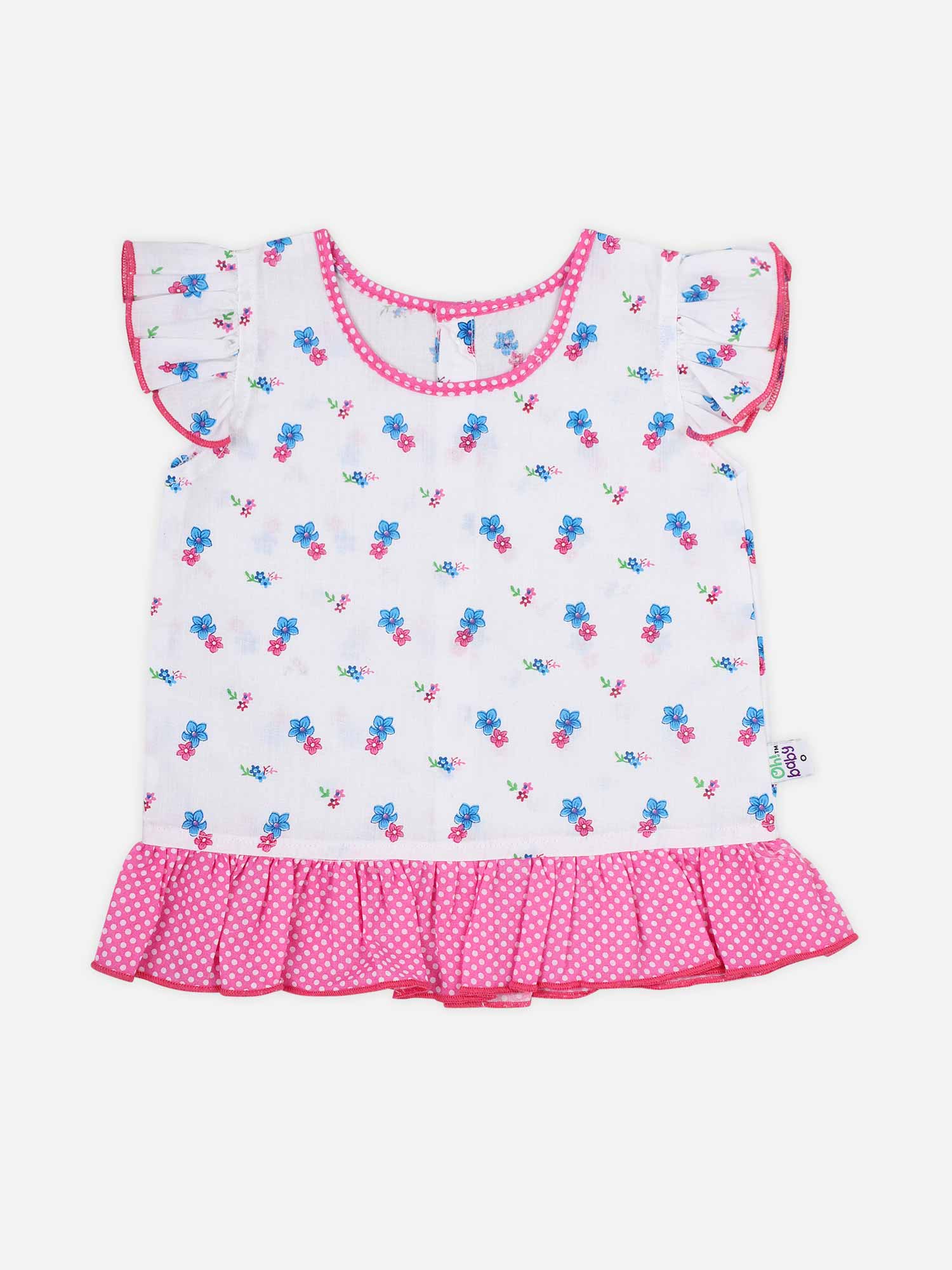 Oh Baby Printed Back Open-Button Assorted - Tv06