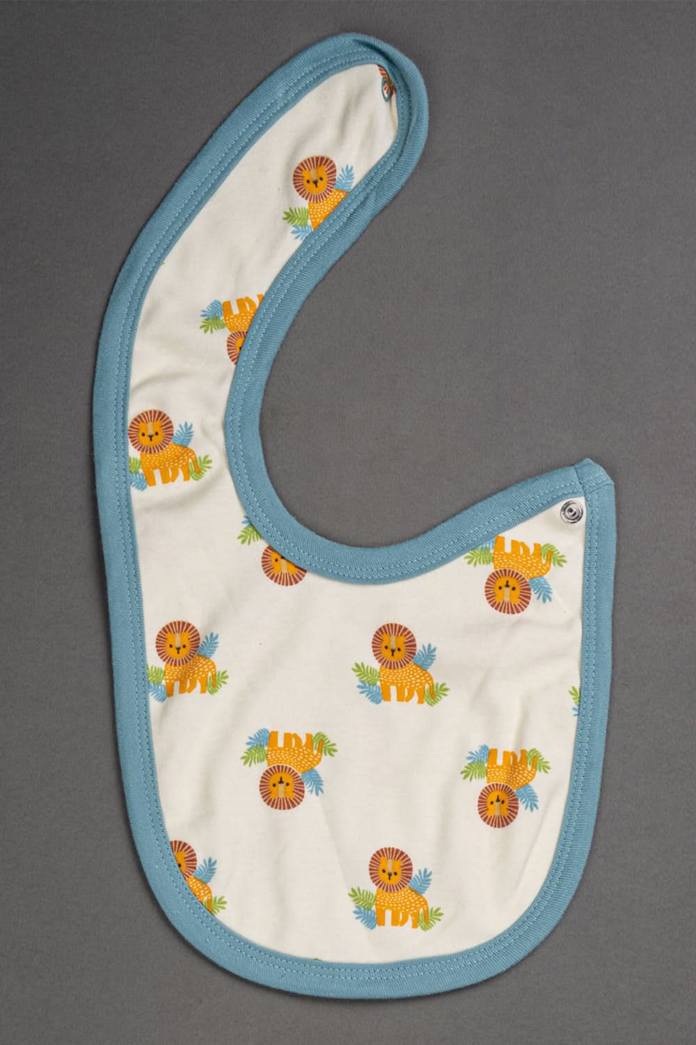 Oh Baby Cotton Interlock Knit Animal Print Bib Pack Of- 2 - Blue & Assorted - B202