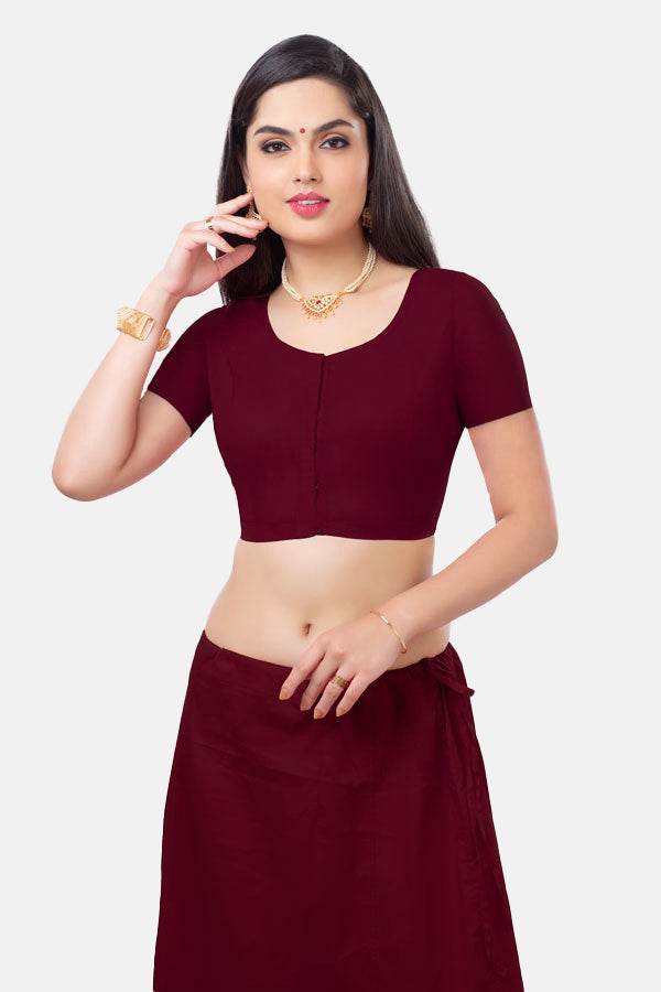 Naidu Hall Princess Cut Short Sleeve two by two Blouse - Naidu Hall Family Store