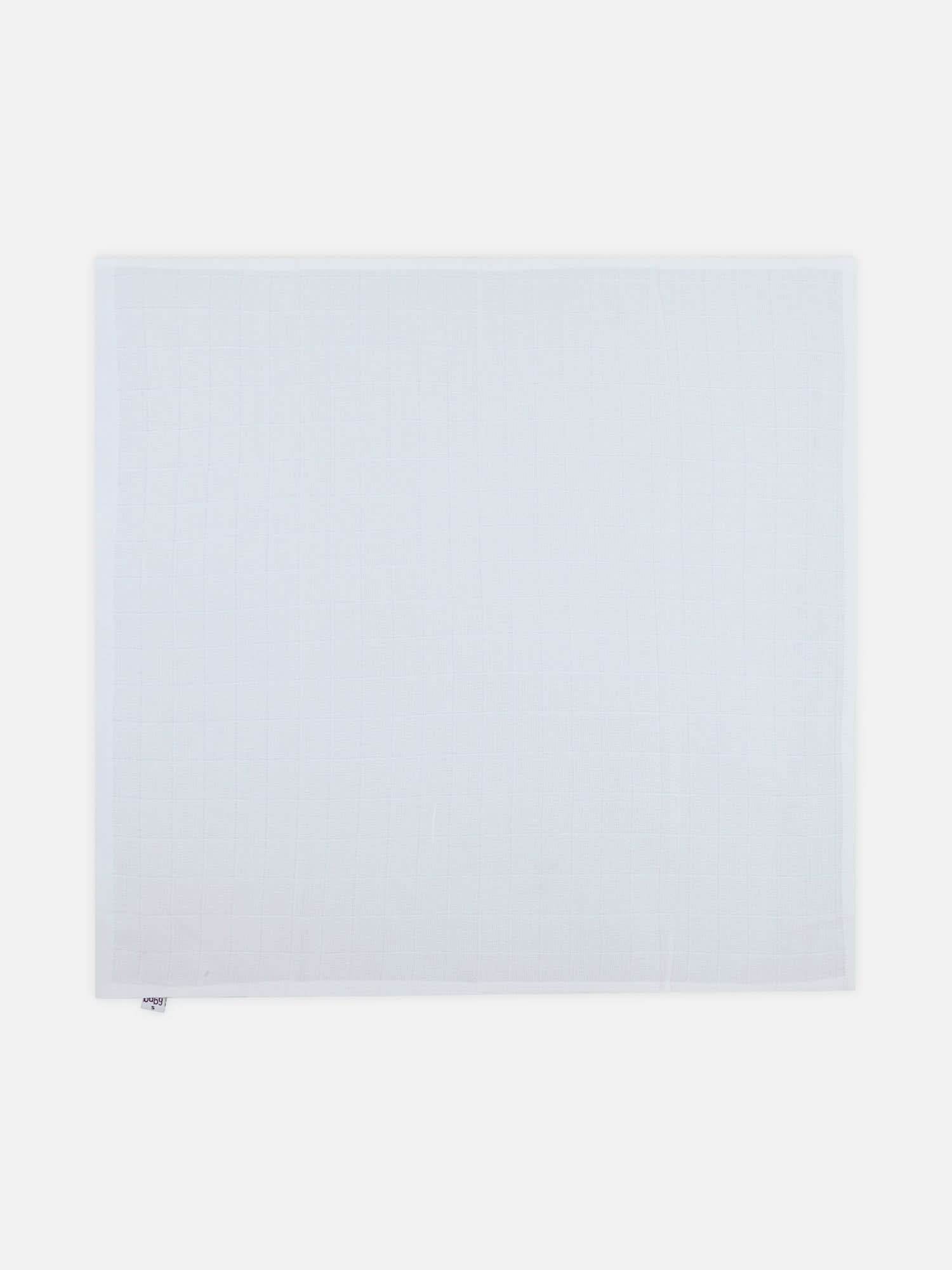 Oh Baby Plain Square Nappies White - Sqpl - Naidu Hall Family Store
