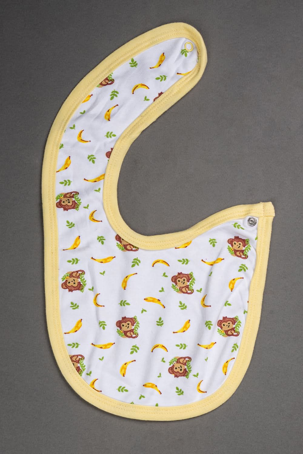 Oh Baby Cotton Interlock Knit Animal Print Bib Pack Of- 2 - Yellow & Assorted - B203