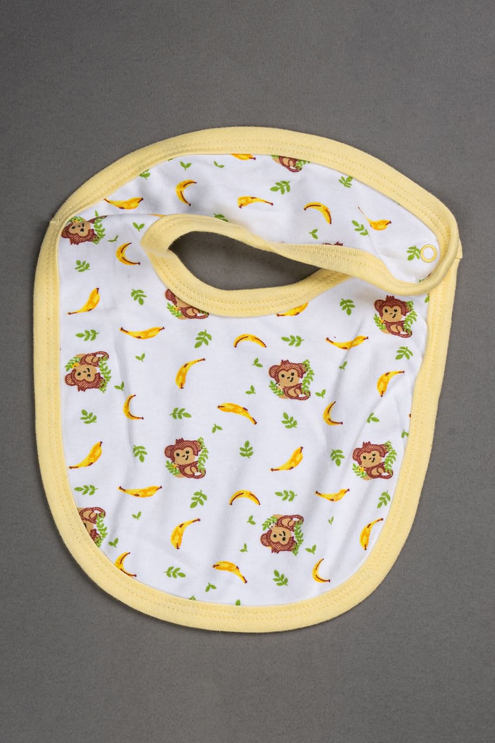 Oh Baby Cotton Interlock Knit Animal Print Bib Pack Of- 2 - Yellow & Assorted - B203