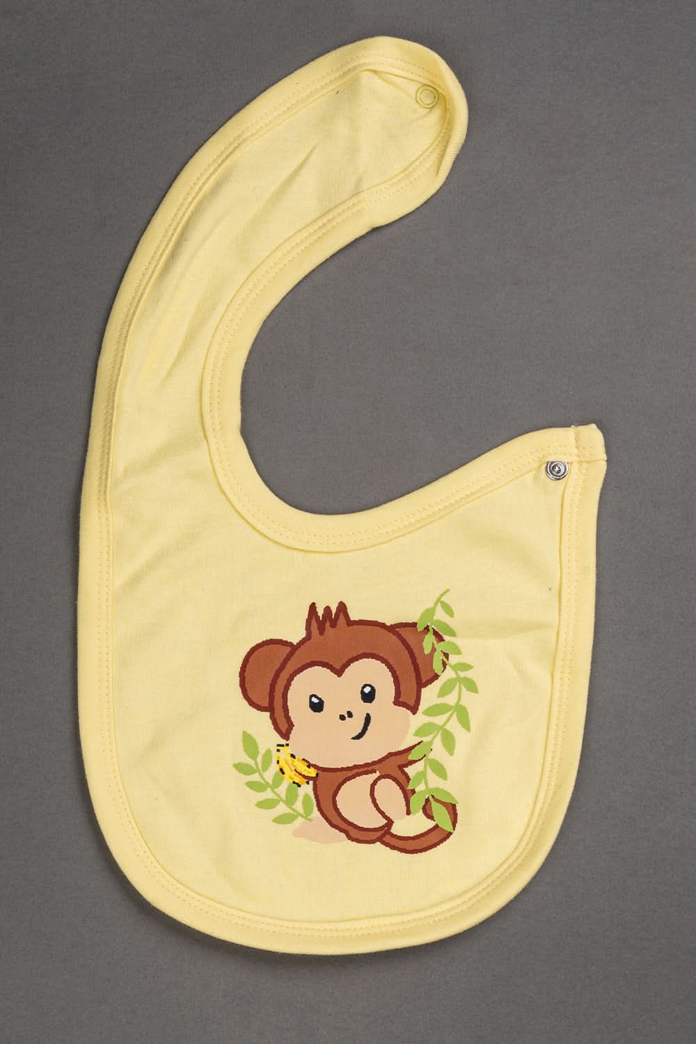 Oh Baby Cotton Interlock Knit Animal Print Bib Pack Of- 2 - Yellow & Assorted - B203