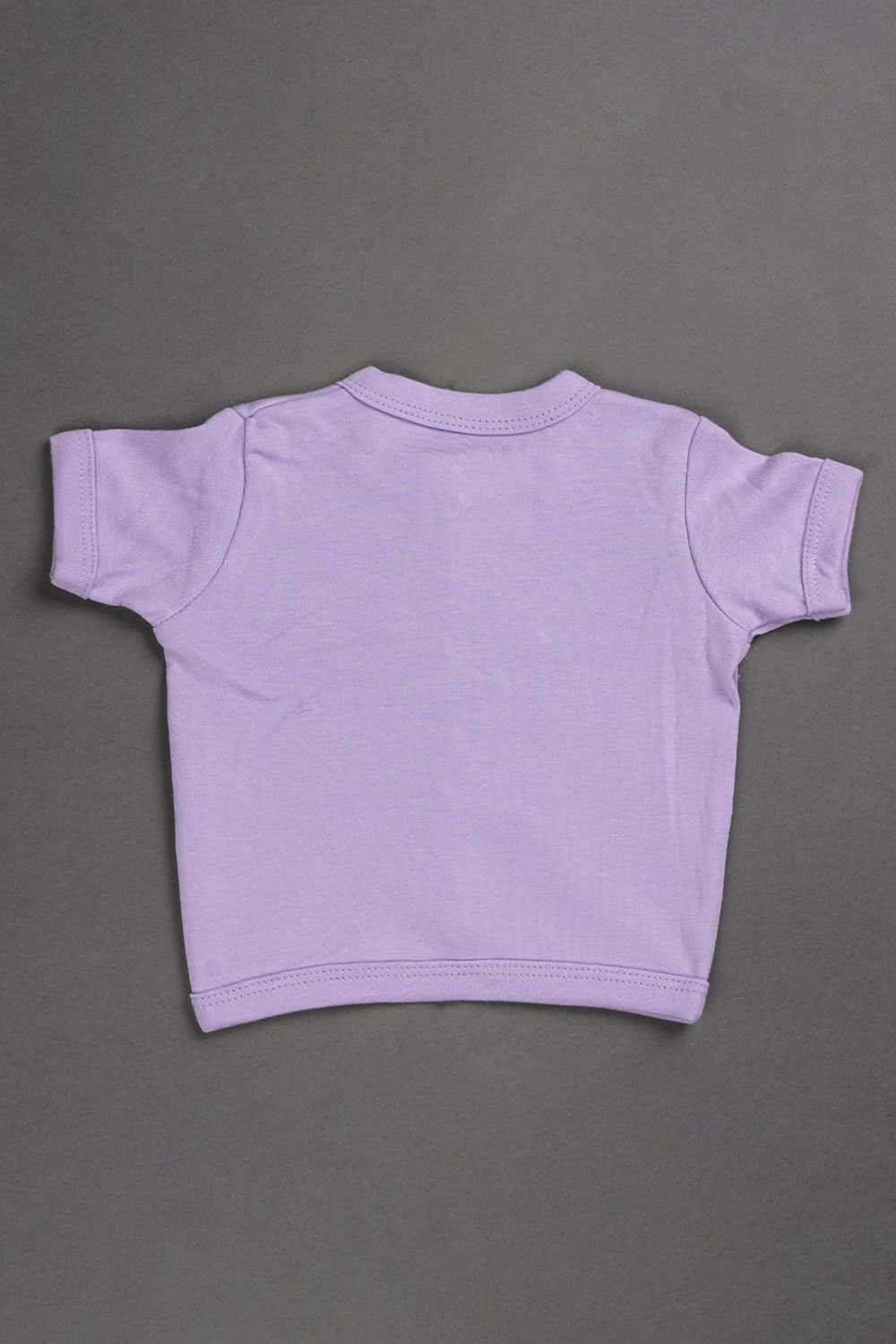 Oh Baby Cotton Interlock Knit Animal Print Infant Gift Set- Lilac - S205 - Naidu Hall Family Store