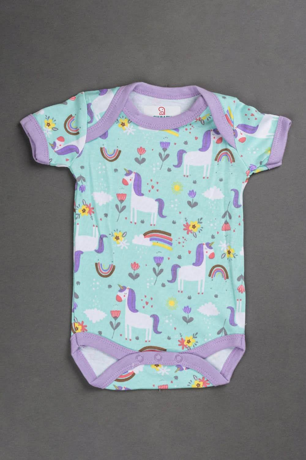 Oh Baby Cotton Interlock Knit Animal Print Infant Gift Set- Lilac - S205 - Naidu Hall Family Store