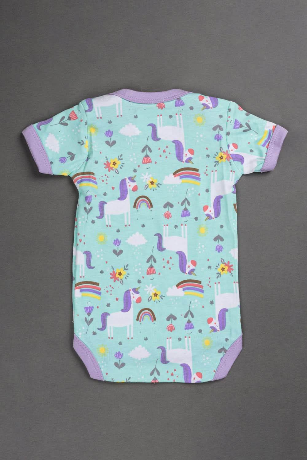 Oh Baby Cotton Interlock Knit Animal Print Infant Gift Set- Lilac - S205 - Naidu Hall Family Store