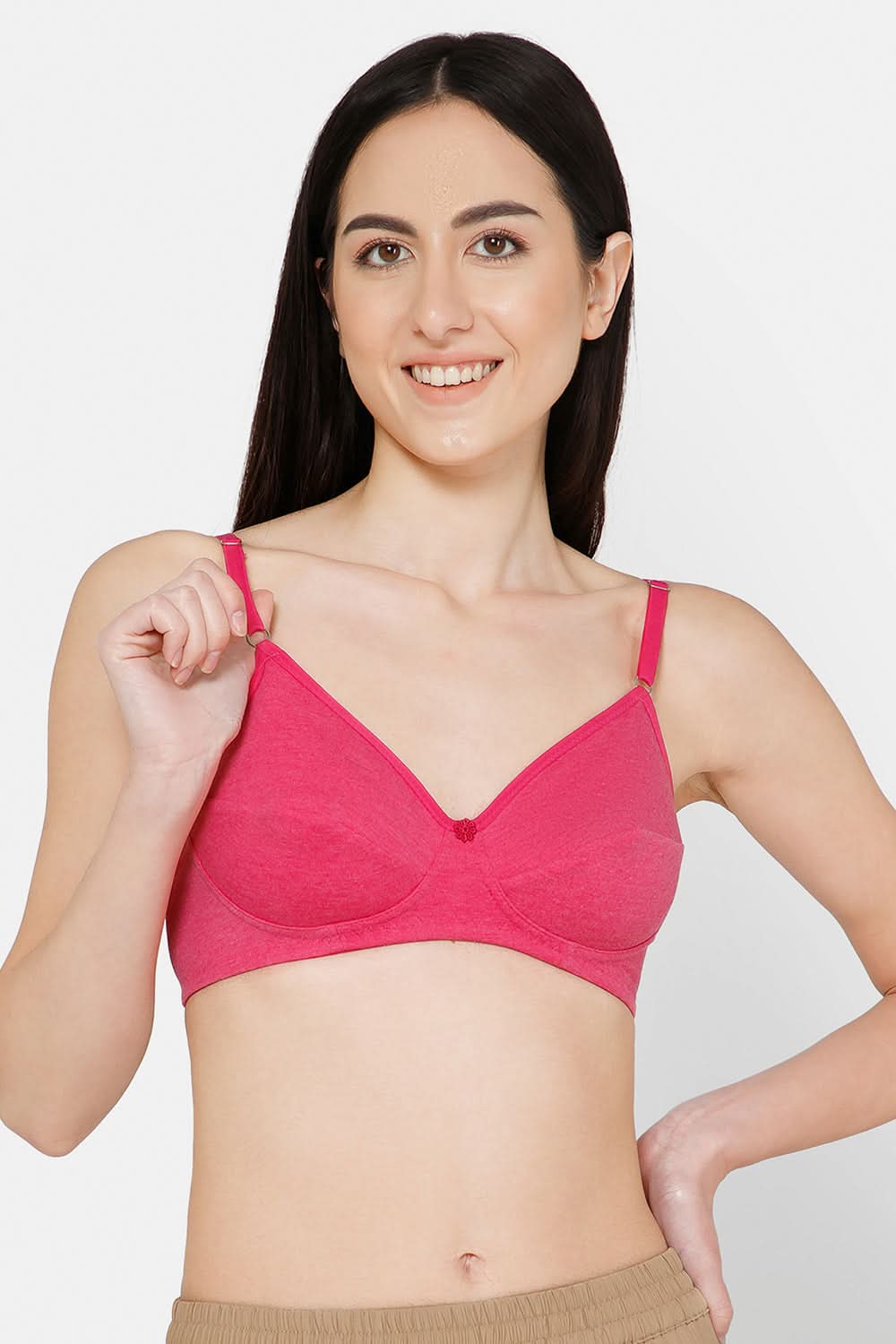 Fuchsia Colour Everyday Saree and Salwar Bra – Glori by INaidu Hall, Non-Wired, Non-Padded, Comfortable Fit for Daily Use