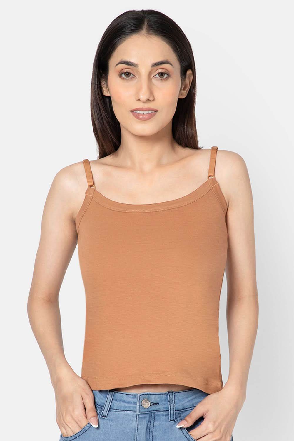 Intimacy Cotton Slip Camisole – IN05 | Wire-Free, Seamless & Adjustable - Naidu Hall Family Store