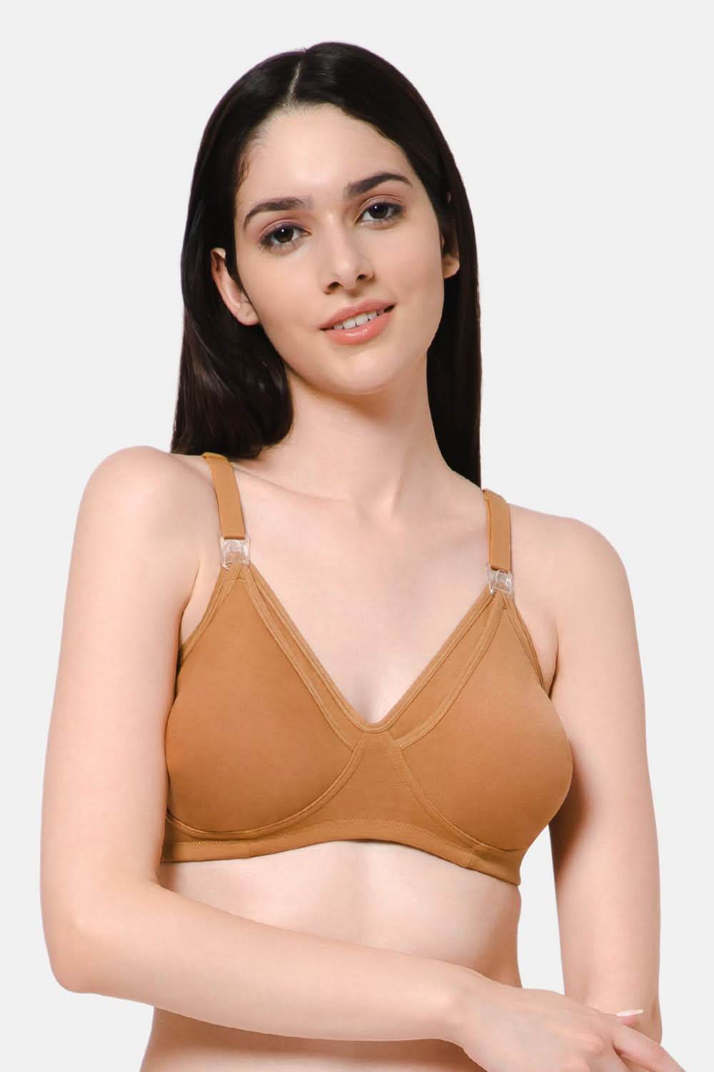 Moisture absorbent Cotton Blend Medium Coverage Non-Padded Intimacy Nursing Bra - FB909 - Naidu Hall Family Store