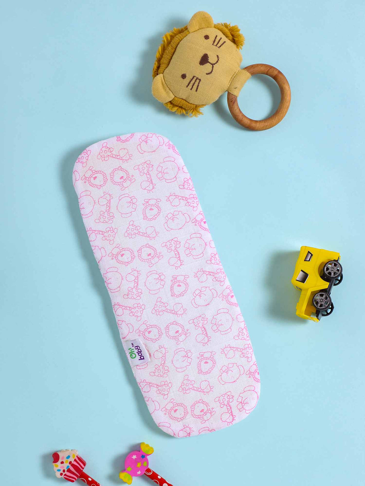 Oh Baby Printed Absorbent Pink Print - Plct