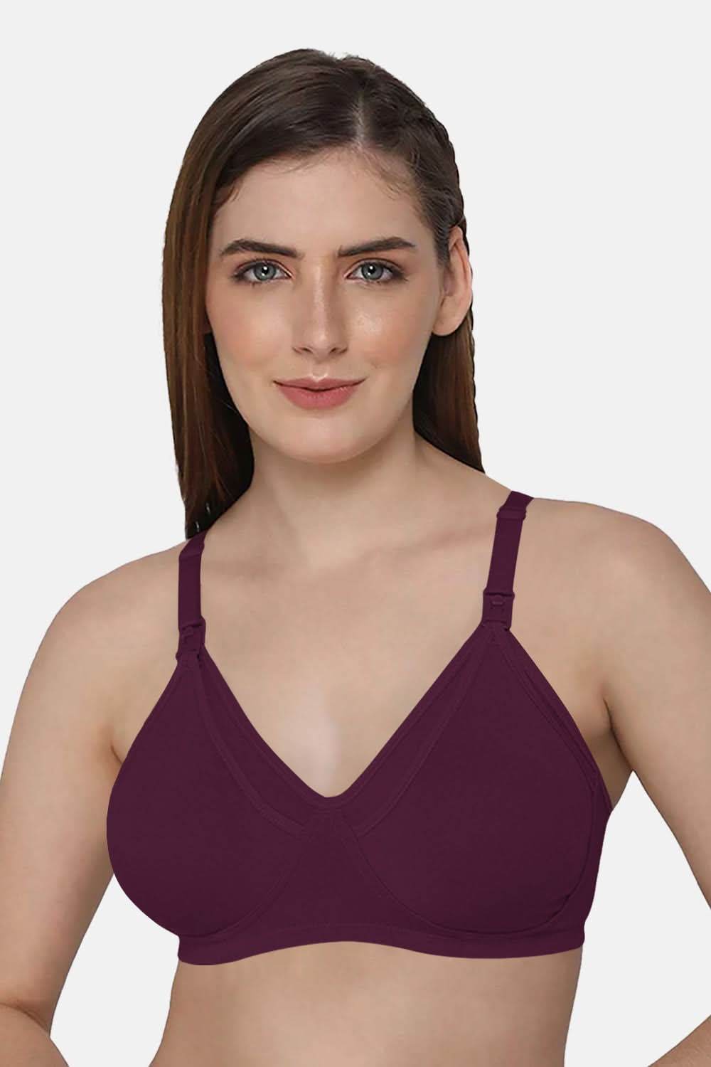 Moisture absorbent Cotton Blend Medium Coverage Non-Padded Intimacy Nursing Bra Other Shades- FB909 - Naidu Hall Family Store