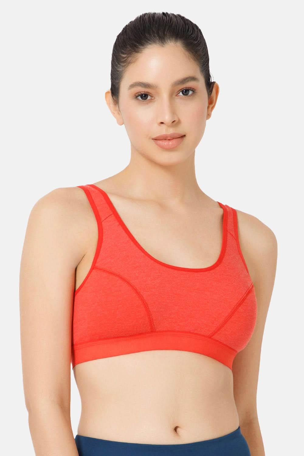 Naidu Hall Cotton Sports Bra - Erica | High Coverage, Cut & Sew Design, Effortless Comfort - Naidu Hall Family Store