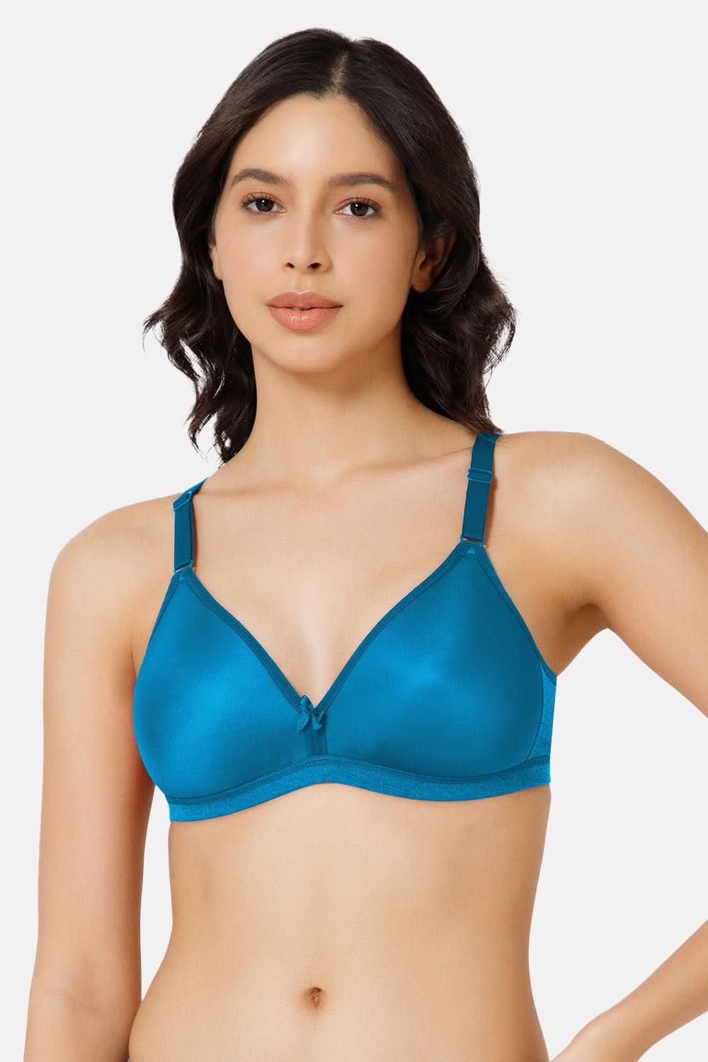 Nova Everyday Padded T-Shirt Bra in Blue Attol Color Offering a Modern Look