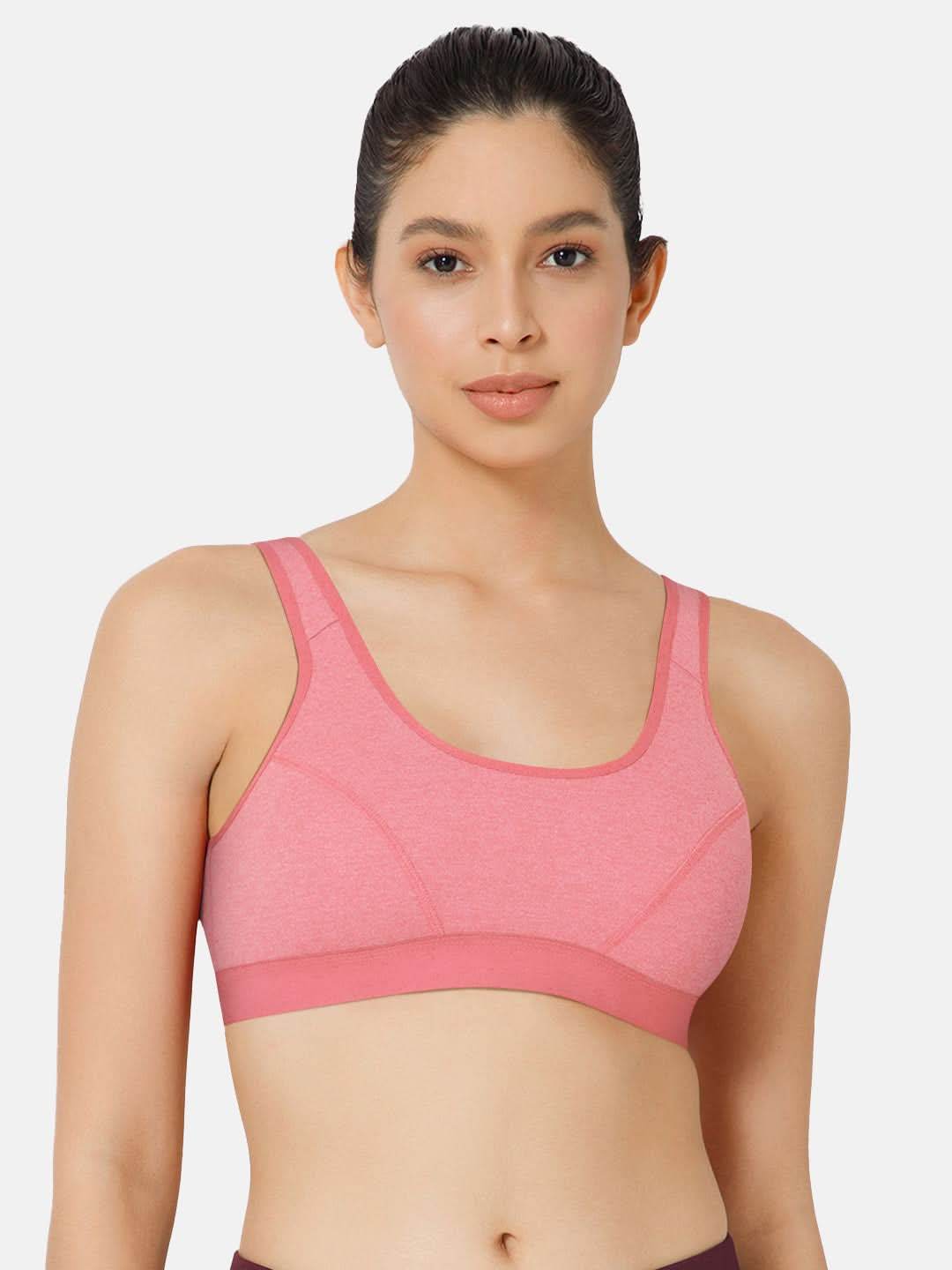 Naidu Hall Cotton Sports Bra - Erica | High Coverage, Cut & Sew Design, Effortless Comfort - Naidu Hall Family Store