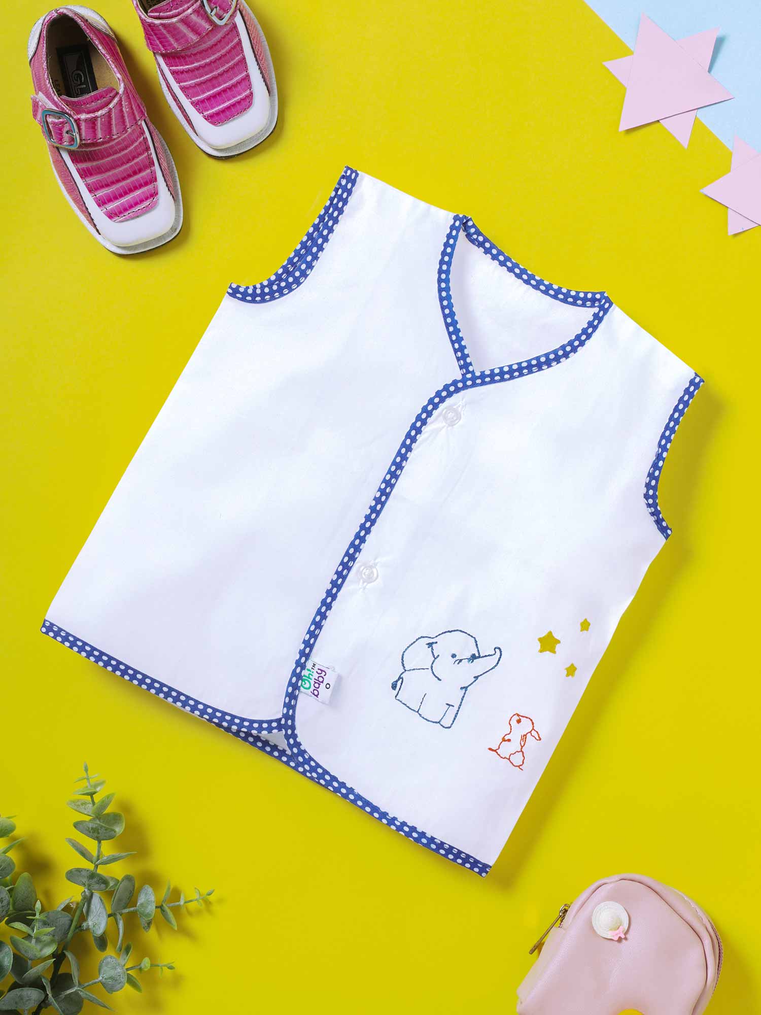 Oh Baby Printed Three Piece-Bip Vest Assorted - Bvna