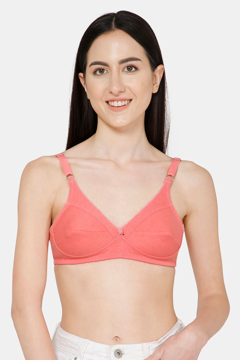 Naidu Hall Charmi Cotton Blend High-Coverage Non-Wired Saree and Salwar Bra with Adjustable Straps