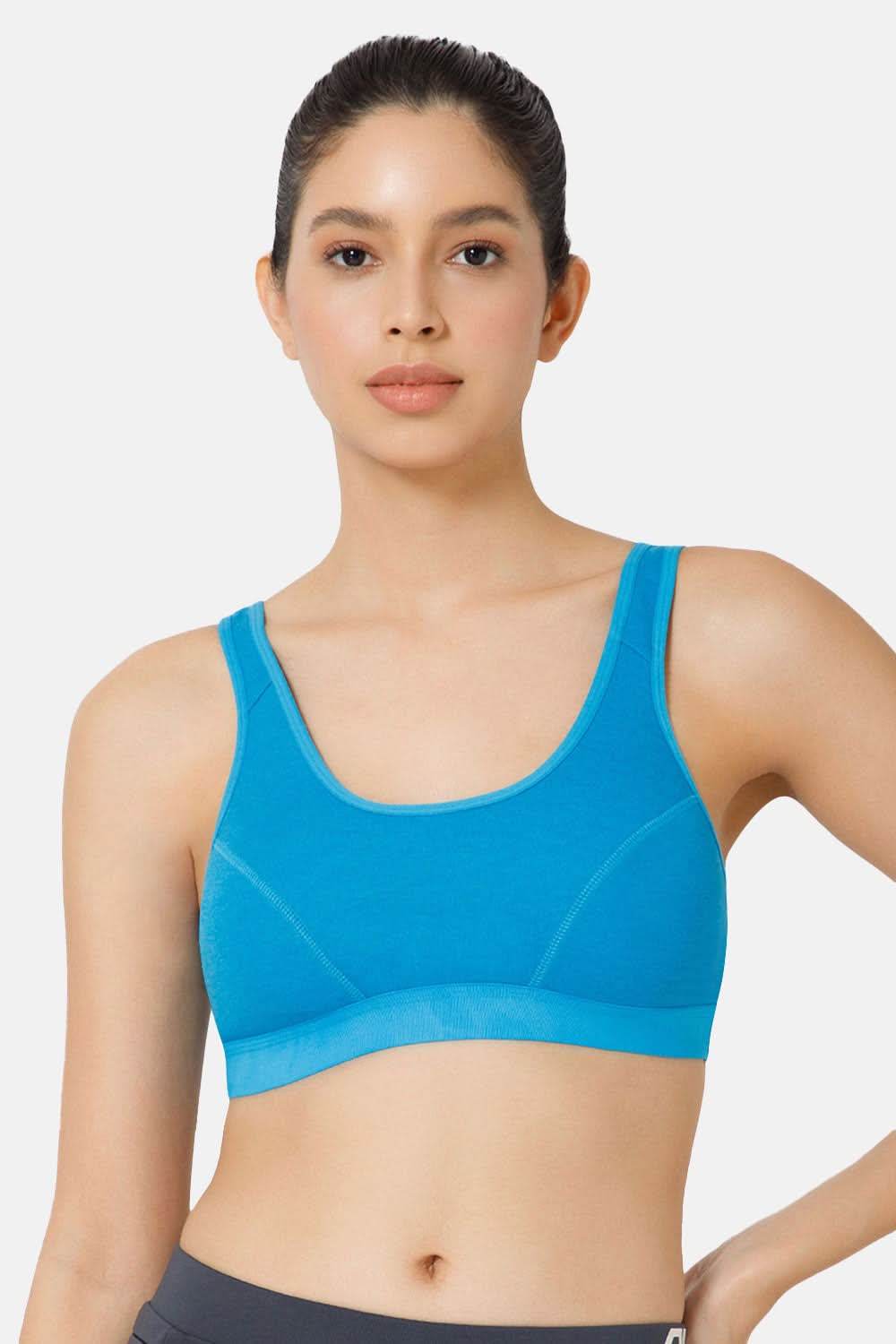 Naidu Hall Cotton Sports Bra - Erica | High Coverage, Cut & Sew Design, Effortless Comfort - Naidu Hall Family Store