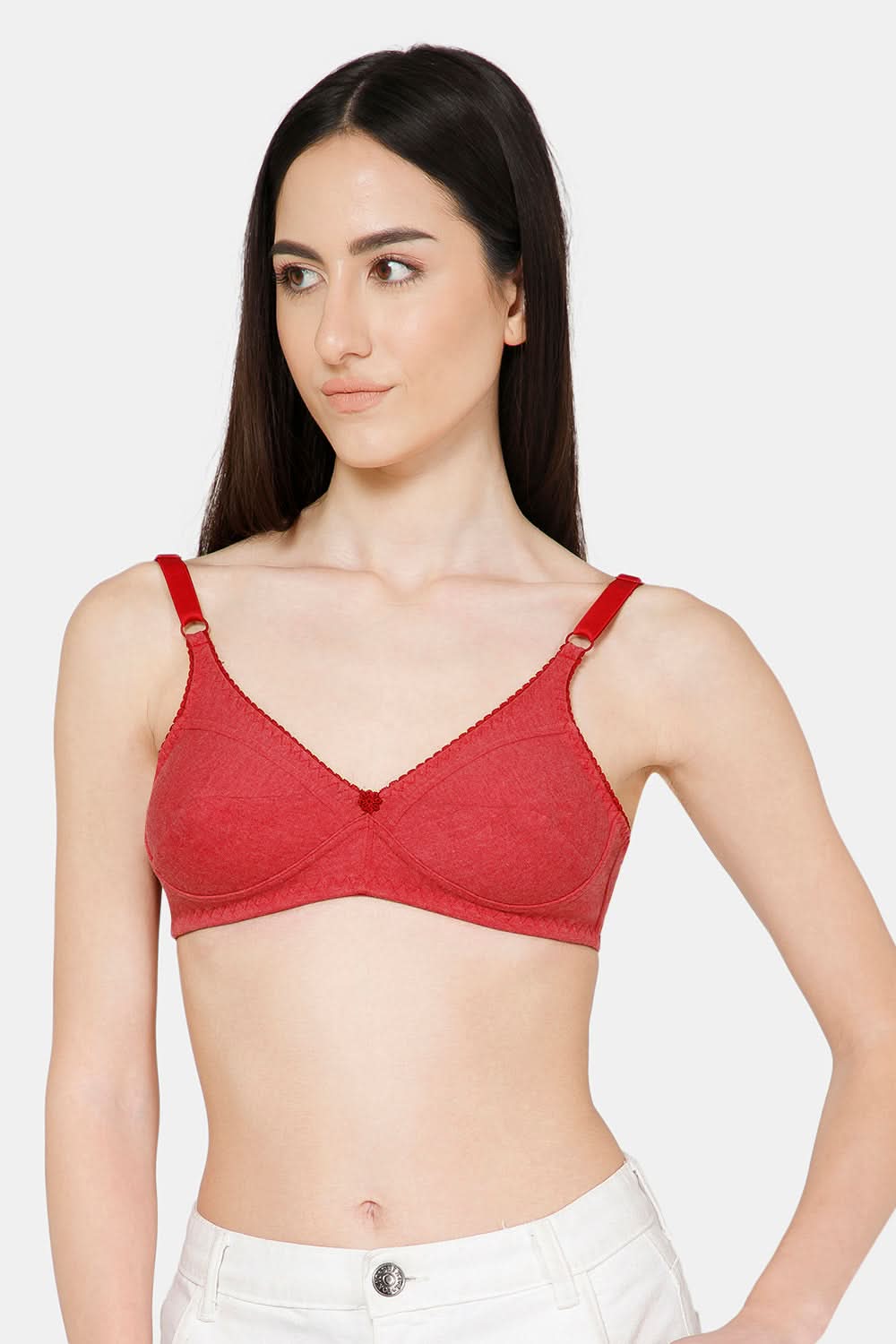 Naidu Hall Charmi Cotton Blend High-Coverage Non-Wired Saree and Salwar Bra with Adjustable Straps