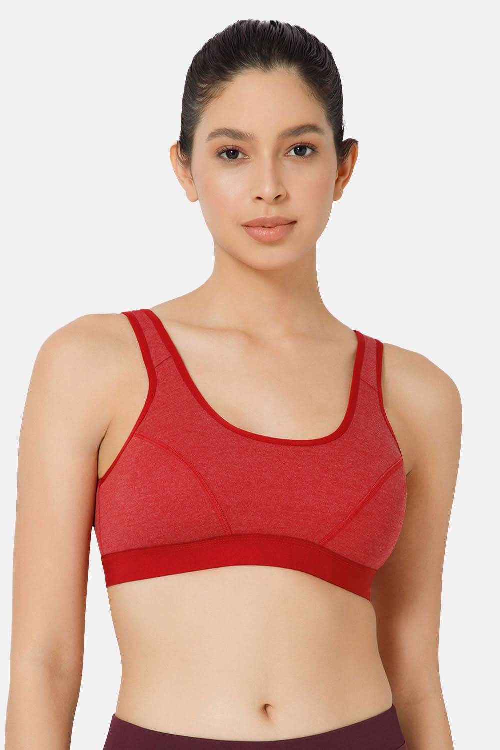 Naidu Hall Cotton Sports Bra - Erica | High Coverage, Cut & Sew Design, Effortless Comfort - Naidu Hall Family Store