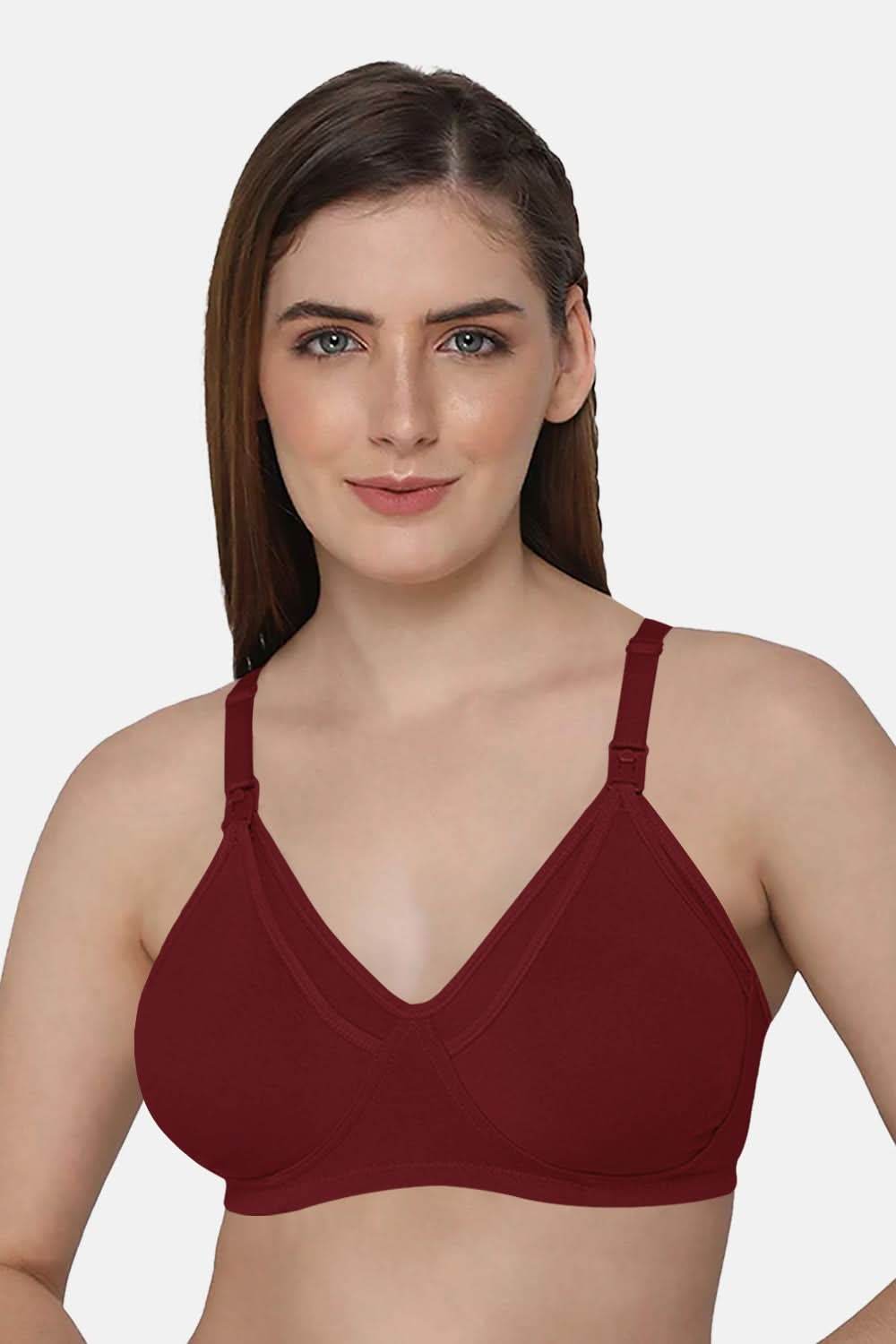 Moisture absorbent Cotton Blend Medium Coverage Non-Padded Intimacy Nursing Bra Other Shades- FB909 - Naidu Hall Family Store