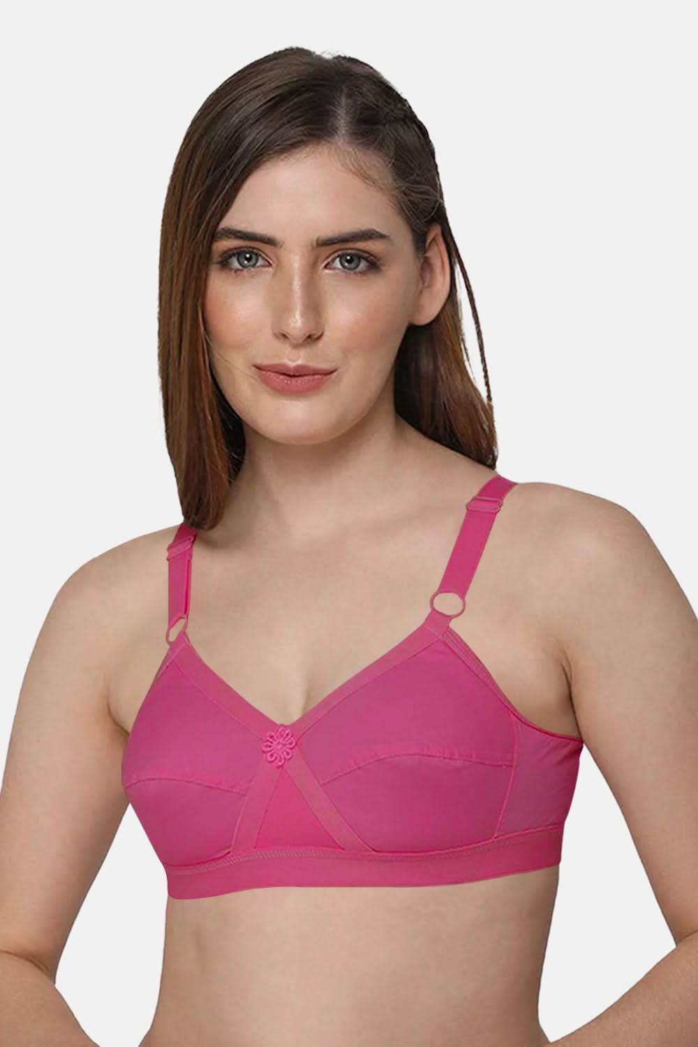 Intimacy Full Figure Bra in Fuchsia with Natural Lift and Adjustable Support - Naidu Hall Family Store