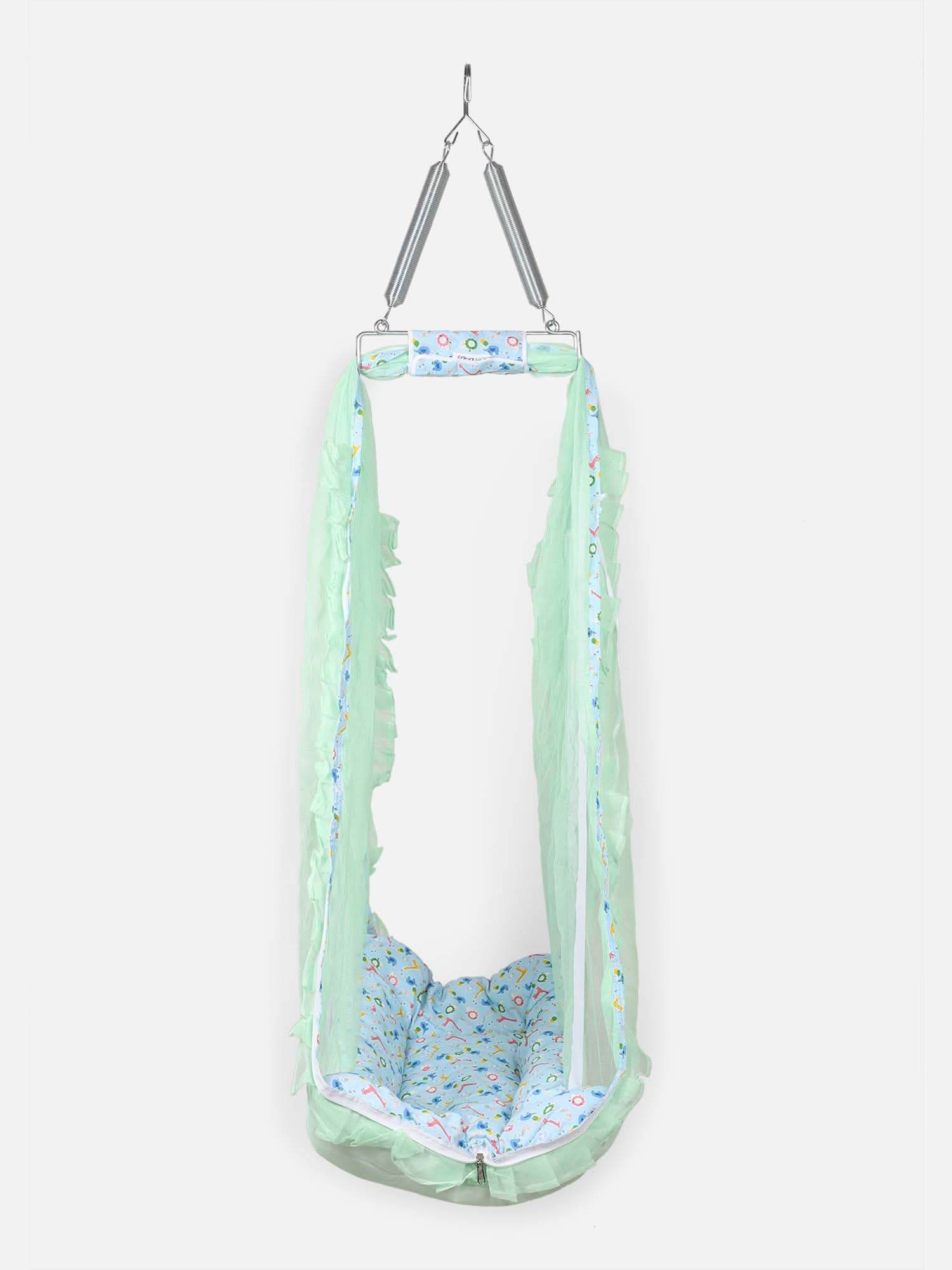 Oh Baby 100% Cotton Printed Infants Thuli Mosquito Net Bed for Kids - Bepr - Naidu Hall Family Store