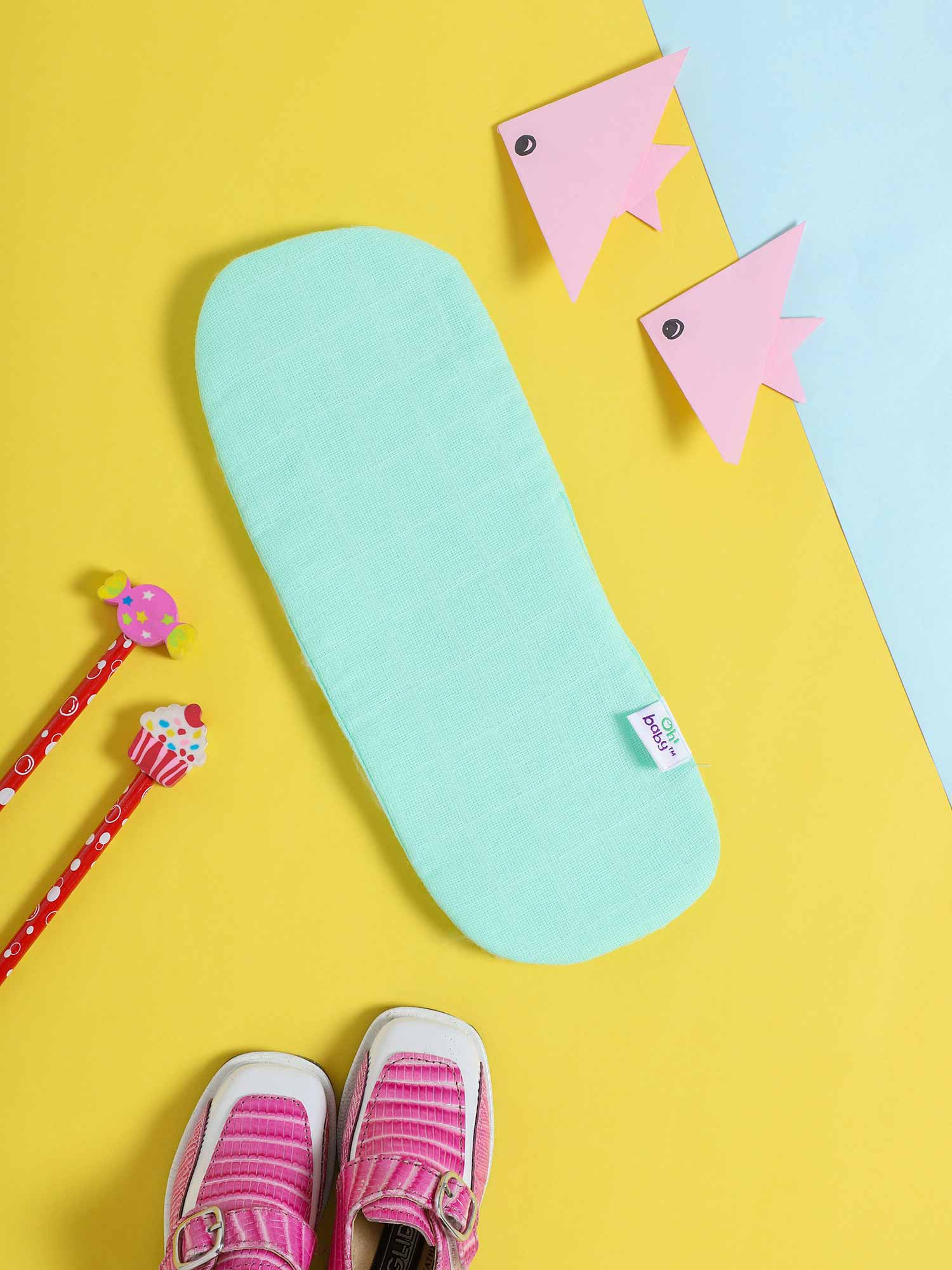 Oh Baby Plain Absorbent Washable Green - Plct