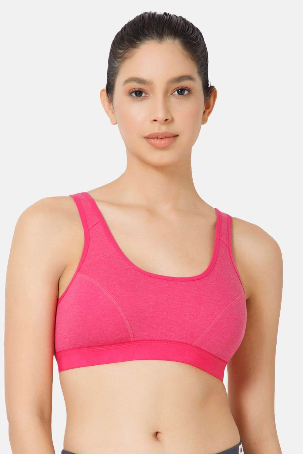 Naidu Hall Cotton Sports Bra - Erica | High Coverage, Cut & Sew Design, Effortless Comfort - Naidu Hall Family Store