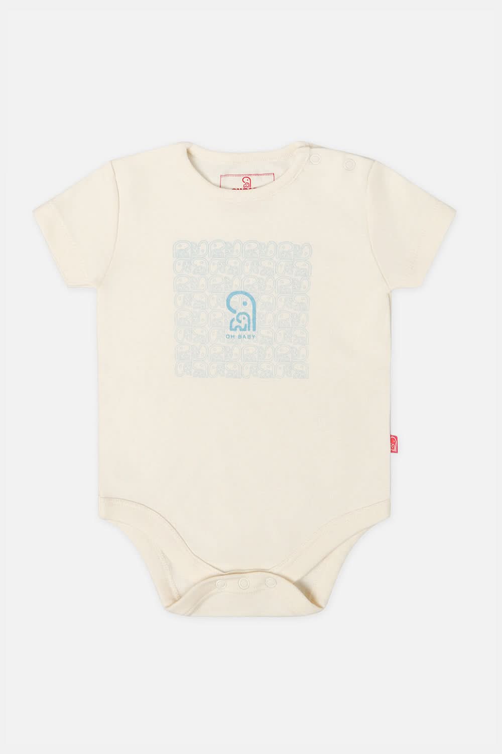 Oh Baby Onesies Shoulder Open White-Os06