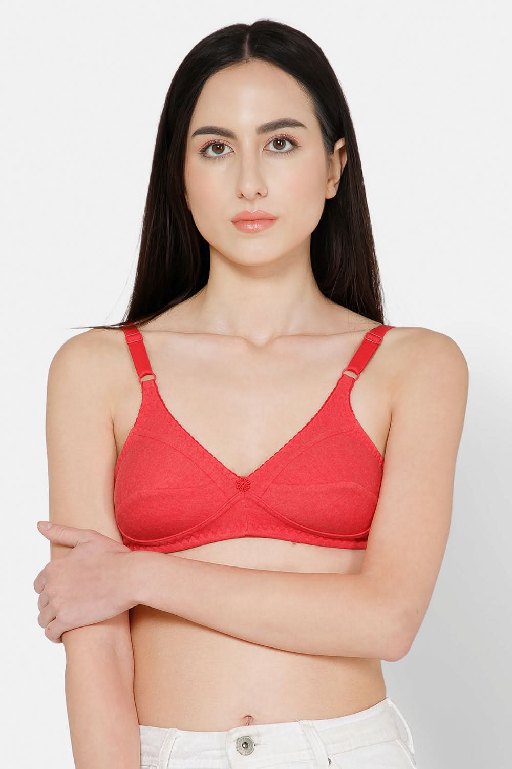 Naidu Hall Charmi Cotton Blend High-Coverage Non-Wired Saree and Salwar Bra with Adjustable Straps