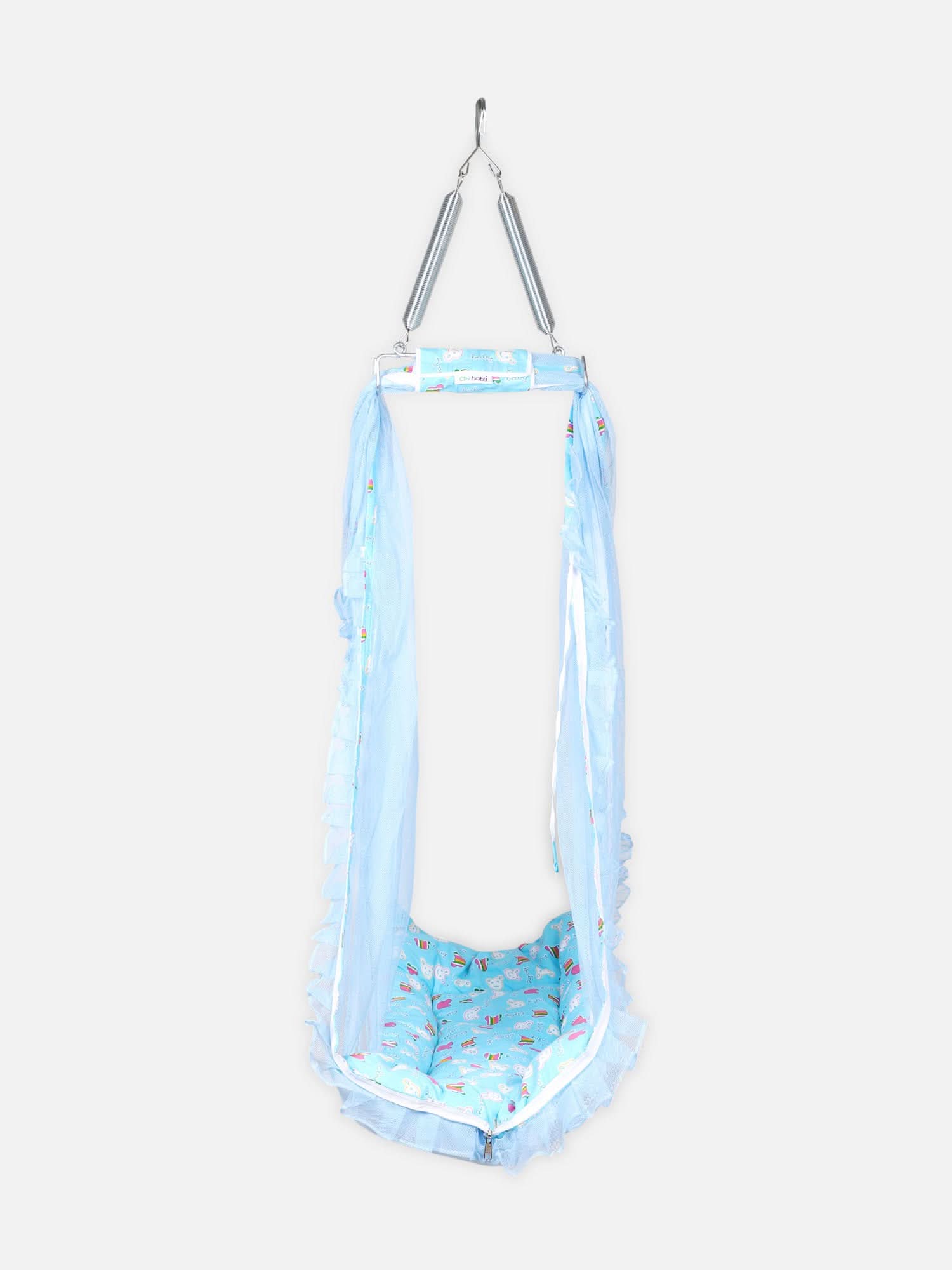 Oh Baby Printed Thuli Bed Blue - Bepr
