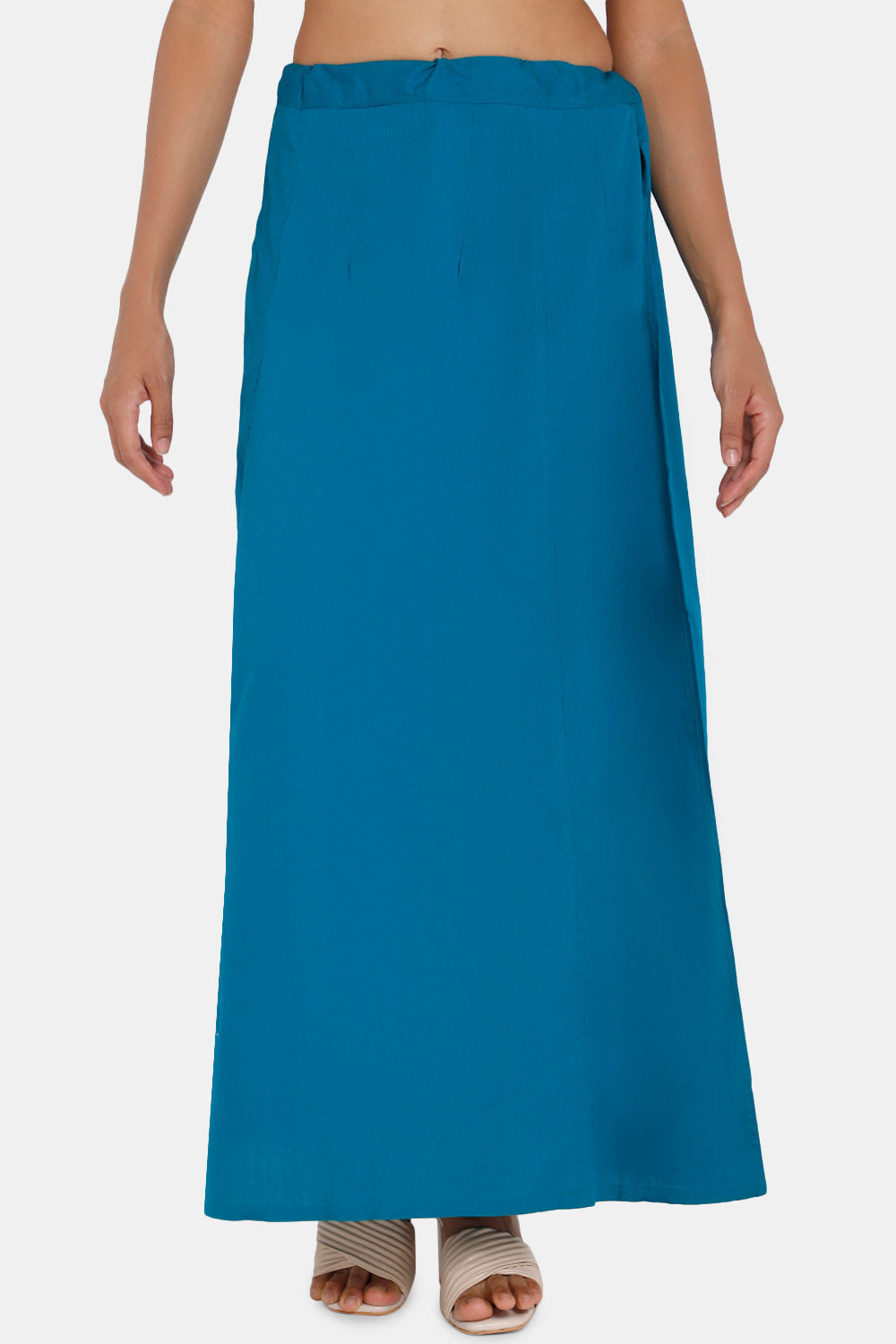 Premium 100% Cotton Saree Inskirt in Popular Colors | Naidu 6-Part Saree Hall Petticoat HC36 | Teals