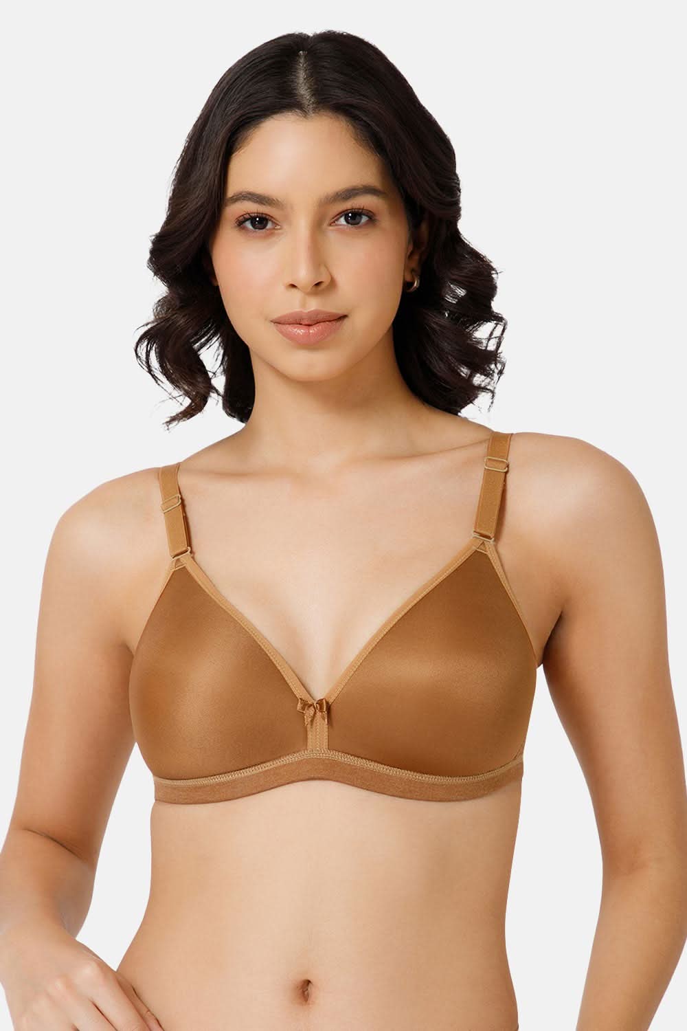 Nova Everyday Padded T-Shirt Bra in Dark Skin Color for a Natural Look