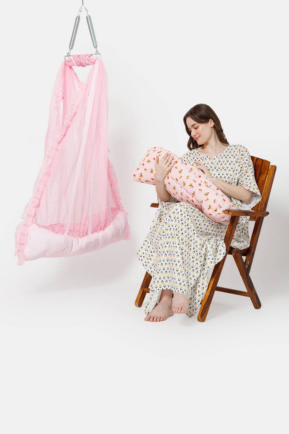Oh Baby Printed Thuli Bed Pink - Bepr - Naidu Hall Family Store