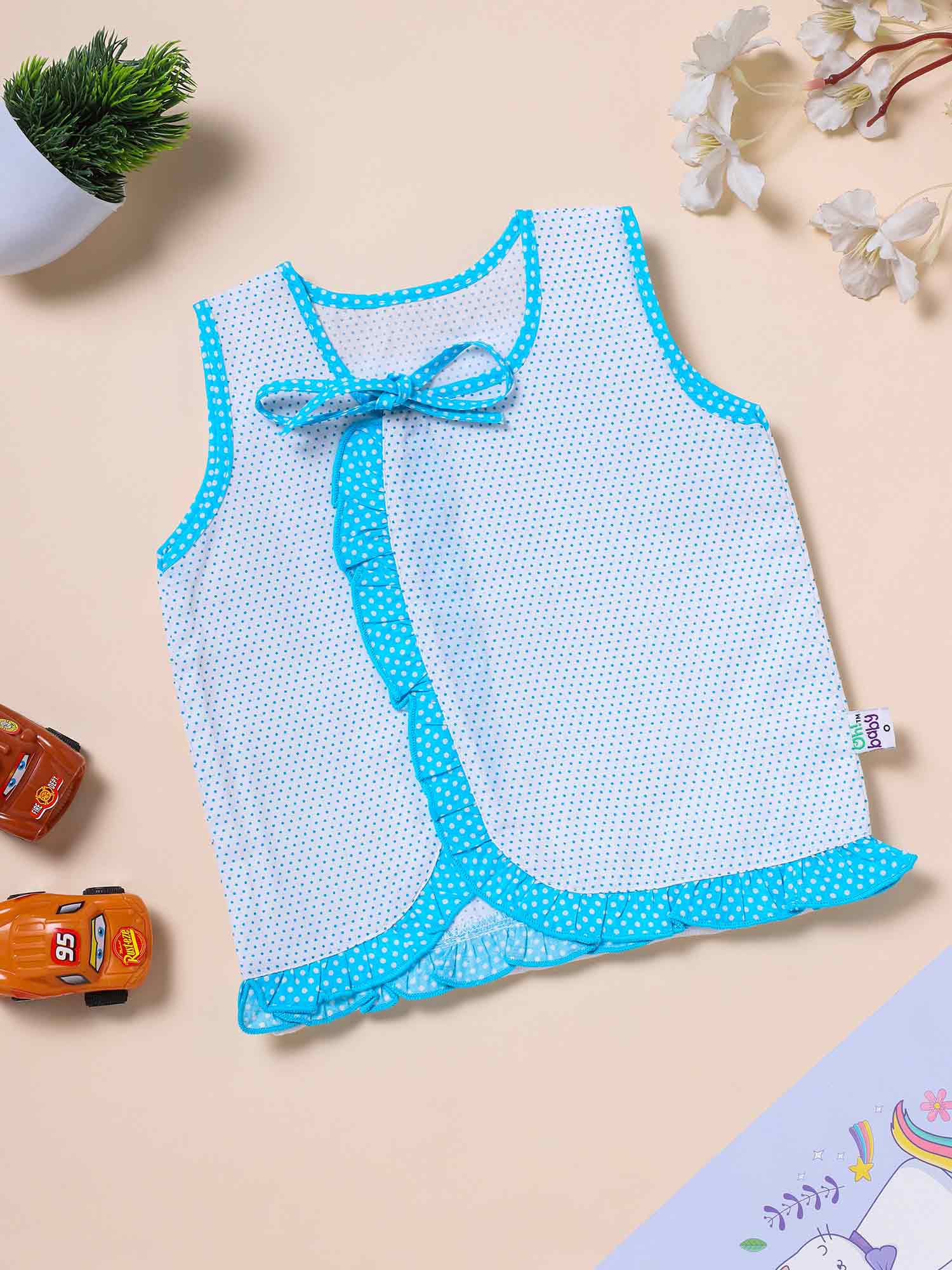 Oh Baby Printed Front Open Knot Assorted - Tv01