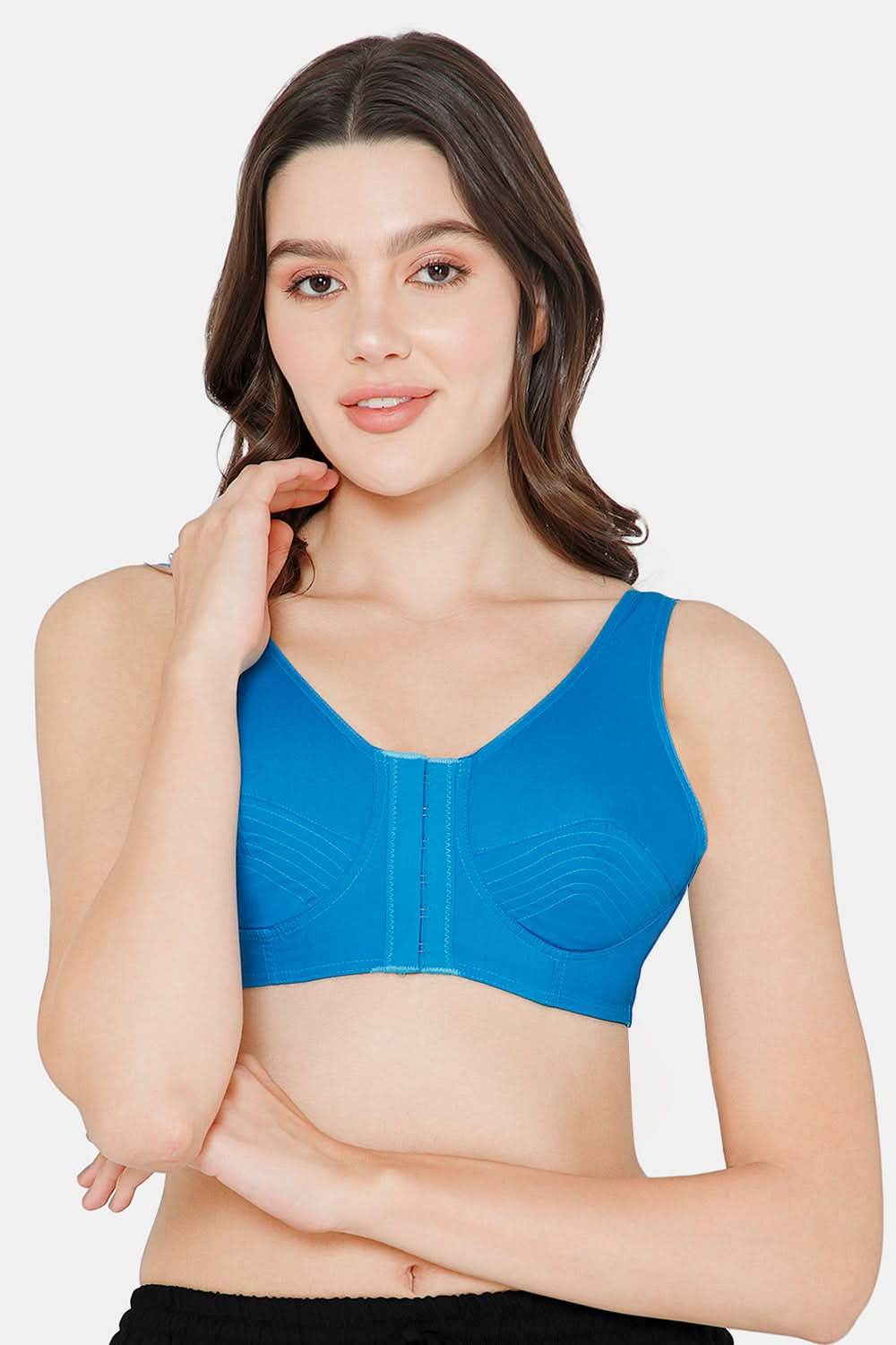 Naidu Hall High Coverage Non-Wired Non-Padded Front Open Cotton Saree Bra - NRPB - Naidu Hall Family Store