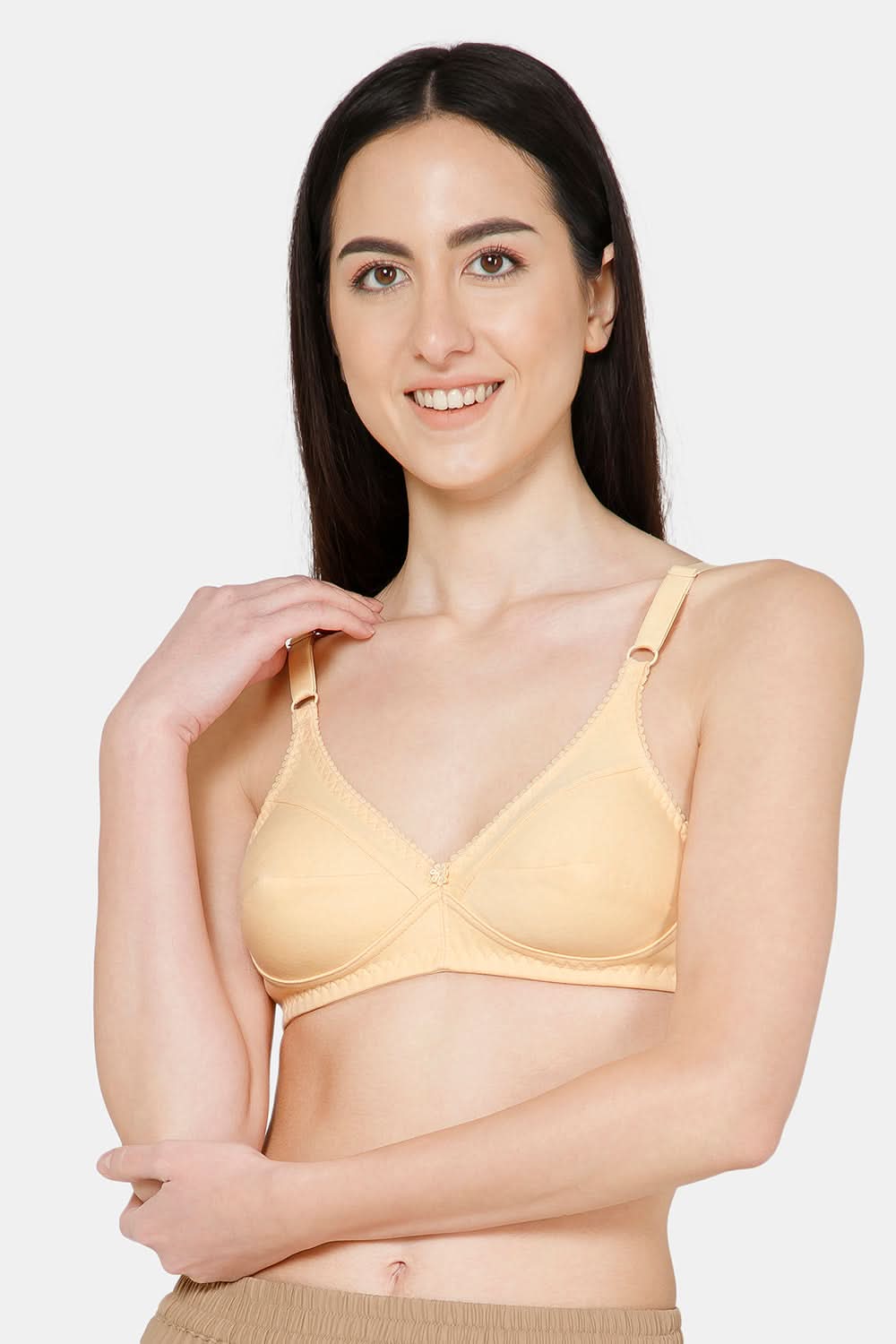 Naidu Hall Charmi Cotton Blend High-Coverage Non-Wired Saree and Salwar Bra with Adjustable Straps