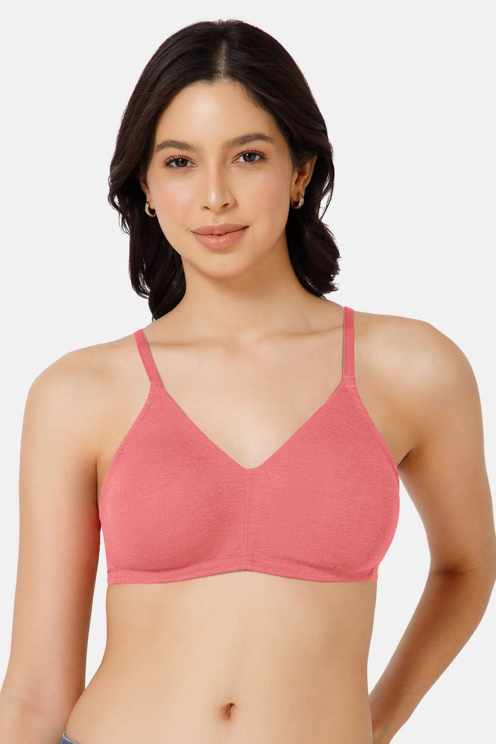 Nora Non-Wired Seamless Everyday T-Shirt Bra with Double-Layered Support - Naidu Hall Family Store