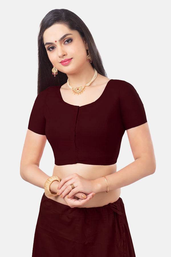Naidu Hall Princess Cut Short Sleeve two by two Blouse - Naidu Hall Family Store